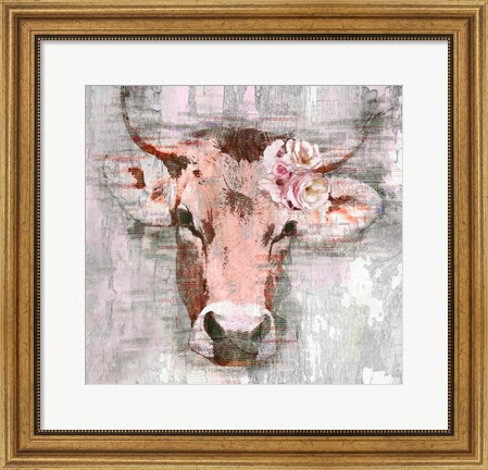 Framed La Vache B Print