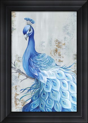 Framed Peacock Paradise Print