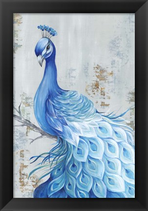 Framed Peacock Paradise Print