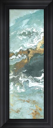 Framed Green Marble I Print