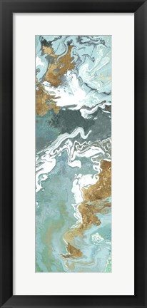 Framed Green Marble II Print