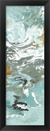 Framed Green Marble III Print