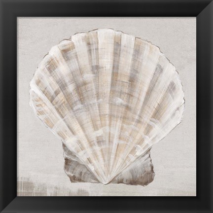 Framed Neutral Shells II Print