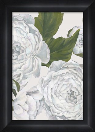 Framed Grey Peony I Print
