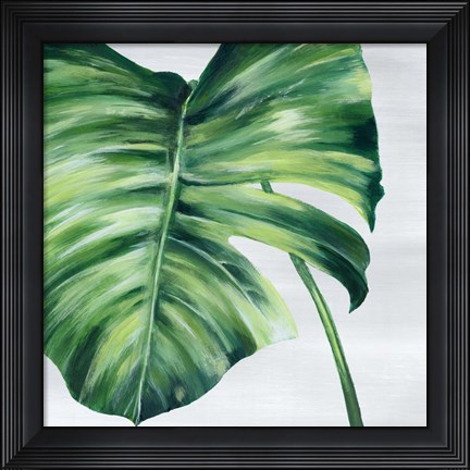 Framed Tropical Leaf II Print