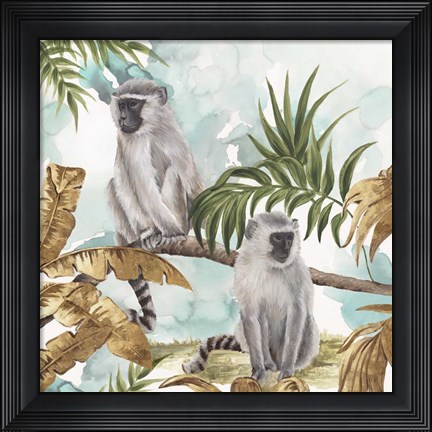 Framed Golden Monkeys Print