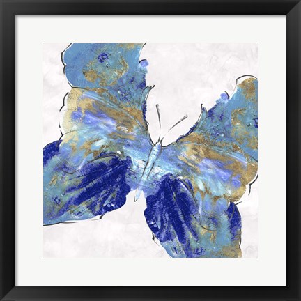 Framed Blue Butterfly Print