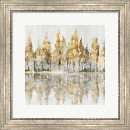 Framed Across the Narrow Lake Print