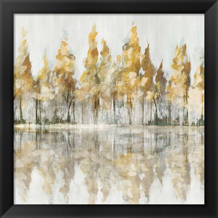 Framed Across the Narrow Lake Print