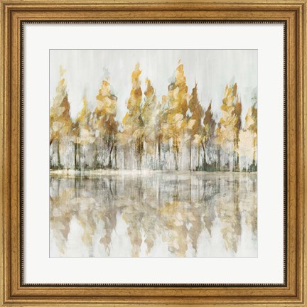Framed Across the Narrow Lake Print