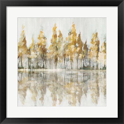 Framed Across the Narrow Lake Print