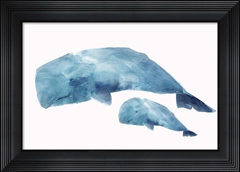 Framed Whale Baby Print