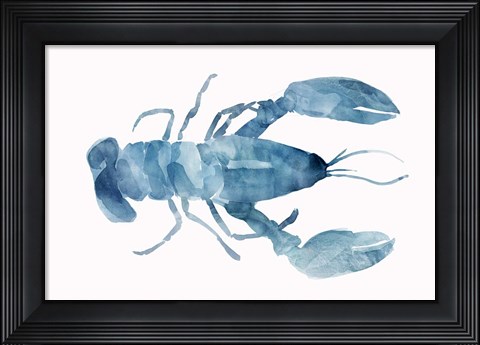 Framed Blue Lobster Print