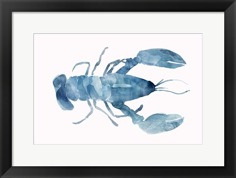 Framed Blue Lobster Print