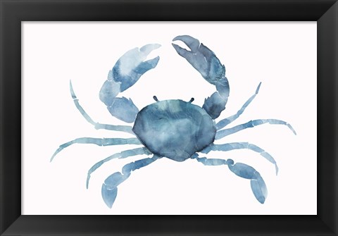 Framed Blue Crab Print