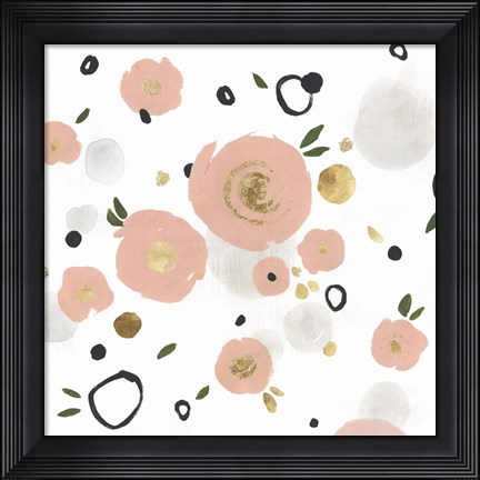 Framed Petal Drop I Print