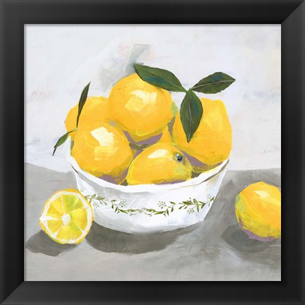 Framed Lemons Print