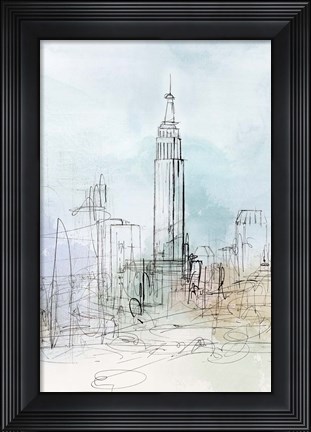 Framed Blue London Print