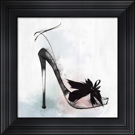 Framed Feather Heel Print
