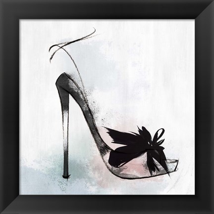 Framed Feather Heel Print