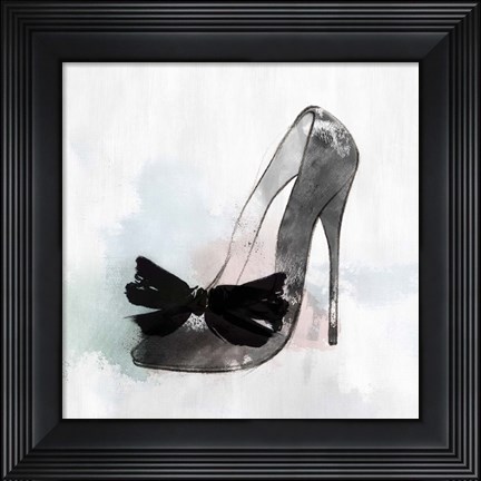Framed Black Heel I Print