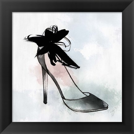 Framed Black Heel II Print