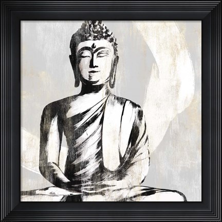 Framed Buddha I Print
