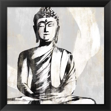 Framed Buddha I Print