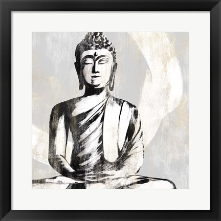 Framed Buddha I Print