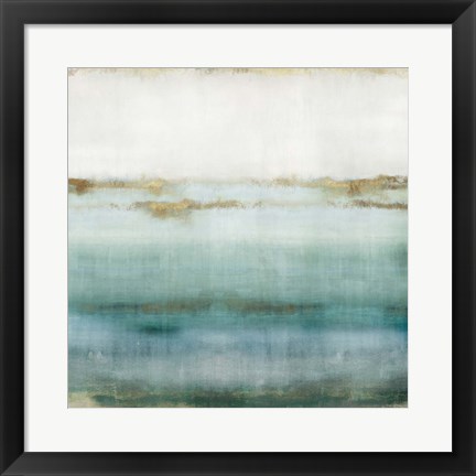 Framed Cerulean Haze I Print
