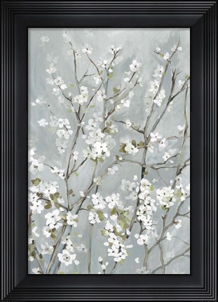 Framed Light Almond Blossoms Print