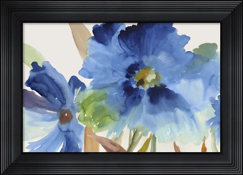 Framed Indigo Bloom Print