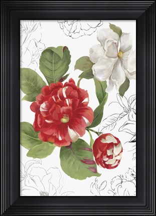 Framed Florecer I Print