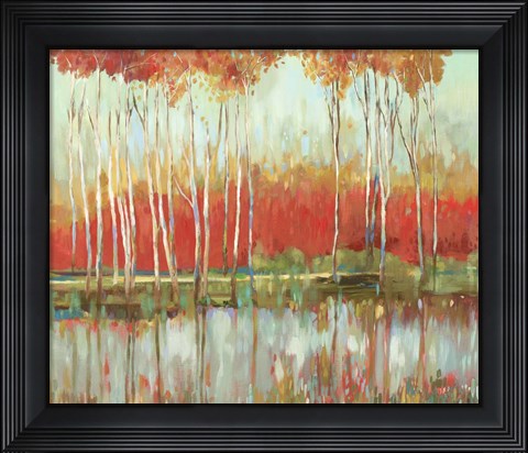Framed Red Horizon Print