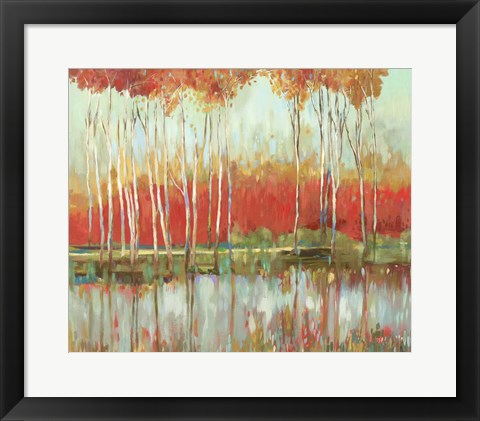 Framed Red Horizon Print