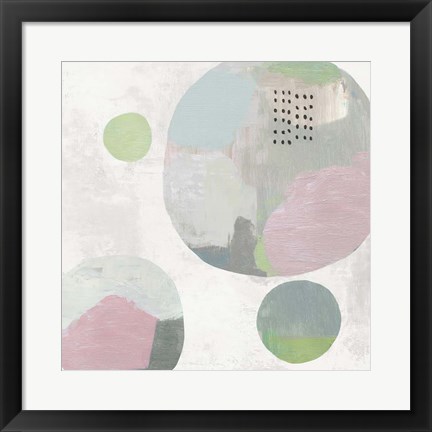 Framed Wool Circles II Print