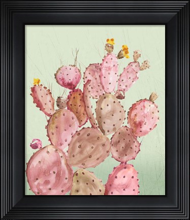 Framed Pink Cacti Print