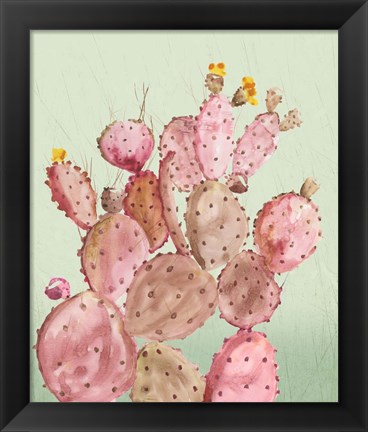 Framed Pink Cacti Print