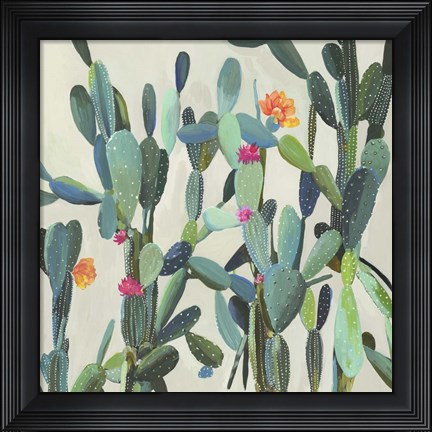 Framed Cactus Garden Print