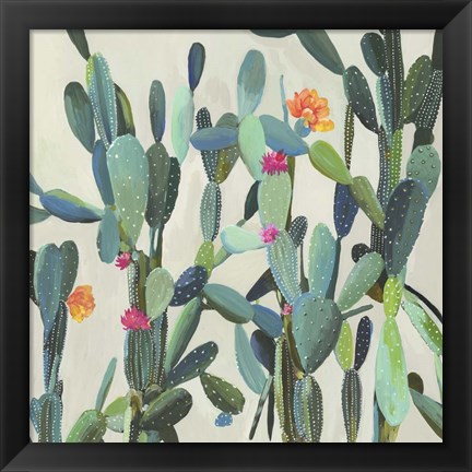 Framed Cactus Garden Print