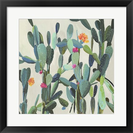 Framed Cactus Garden Print