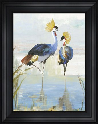Framed Heron Pairing Print