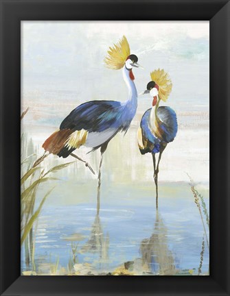 Framed Heron Pairing Print