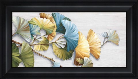 Framed Romantic Ginkgo I Print