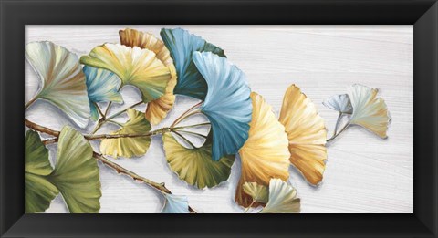 Framed Romantic Ginkgo I Print