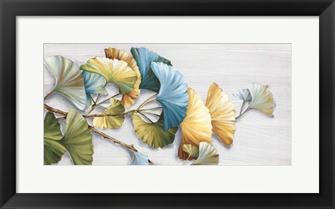 Framed Romantic Ginkgo I Print
