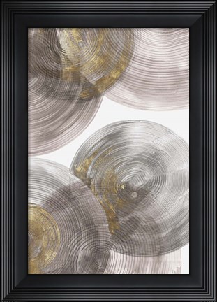 Framed Spiral Rings I Print