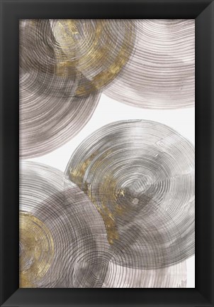 Framed Spiral Rings I Print