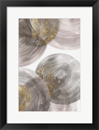 Framed Spiral Rings I Print