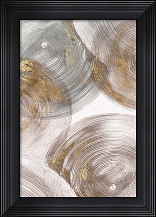 Framed Spiral Rings II Print